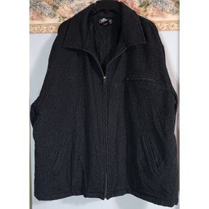 Woodlake XL Grey Wool Zip Outdoor Lined Classic Vintage Jacket